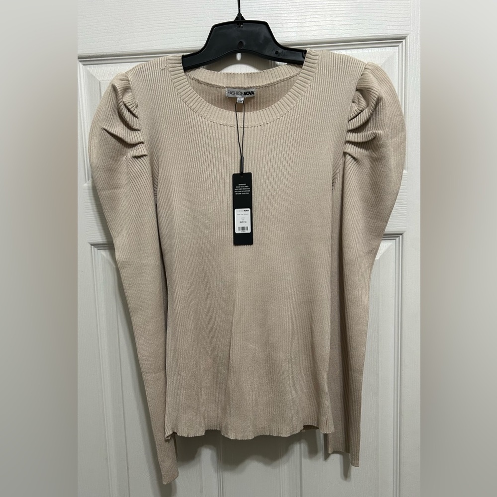 Fashion Nova Cream Color Sweater